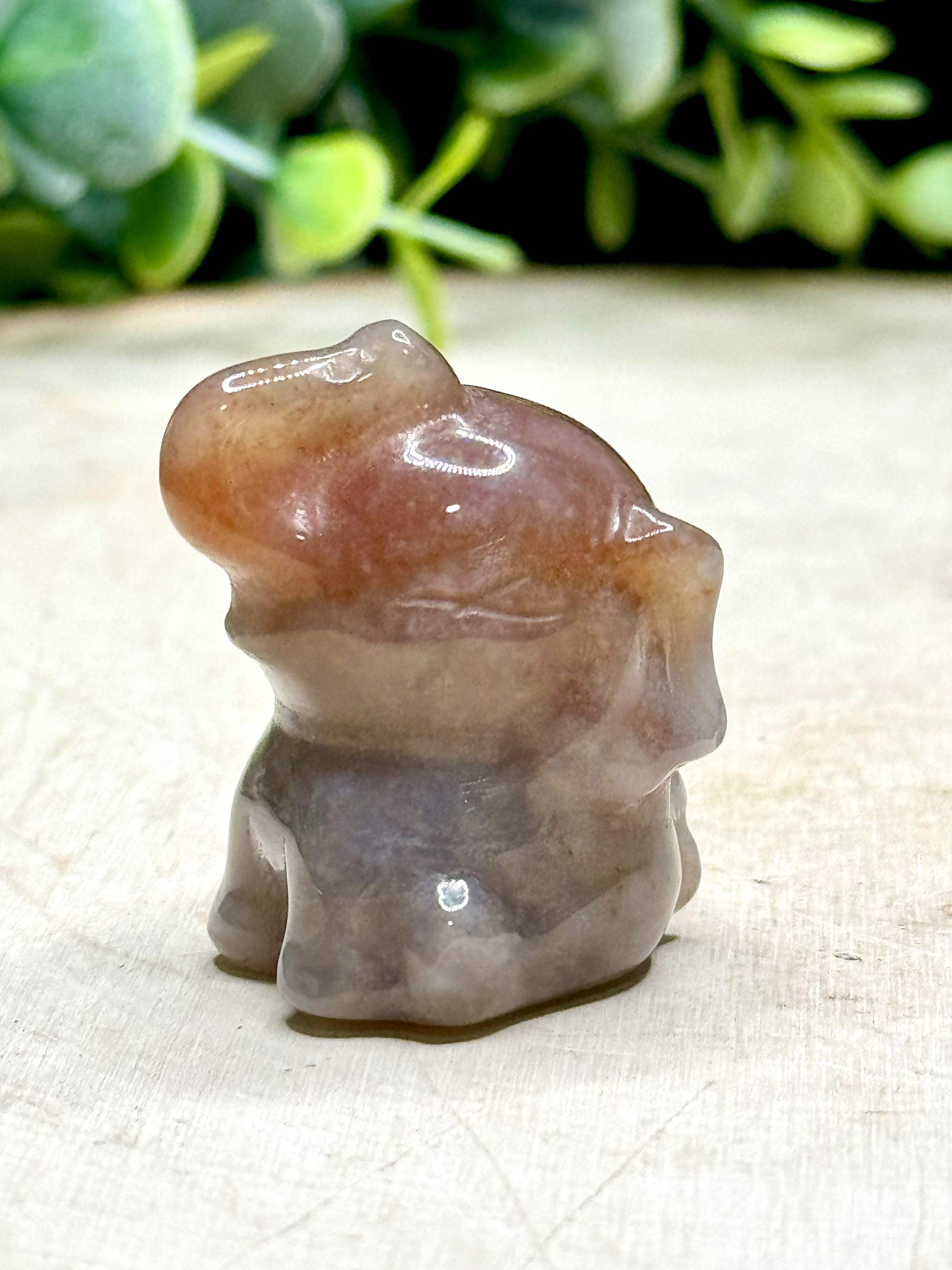 Mini sea jasper  Elephant Carvings