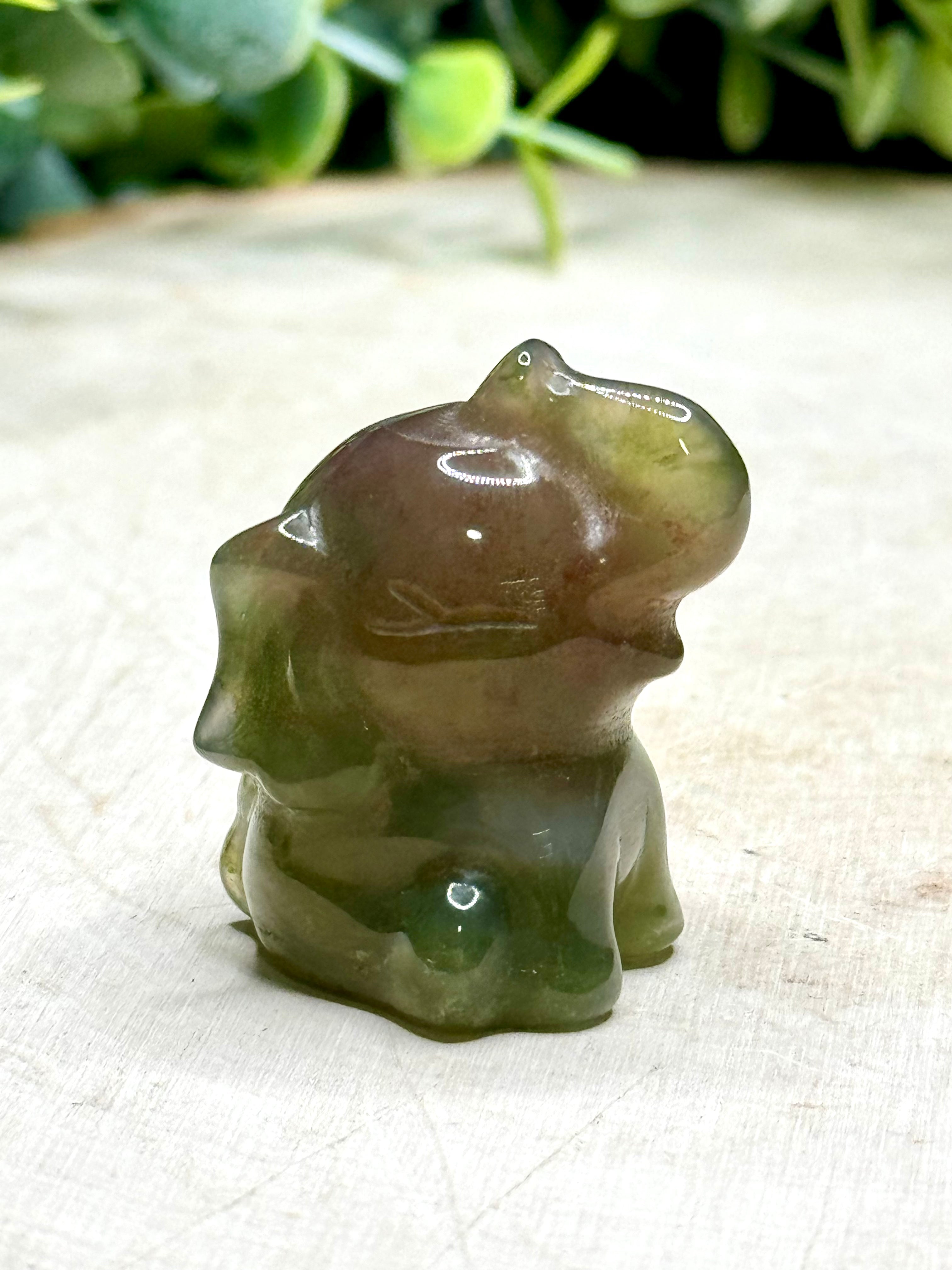 Mini sea jasper  Elephant Carvings