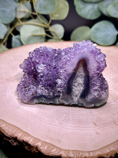 Brazilian Agate Amethyst Clusters