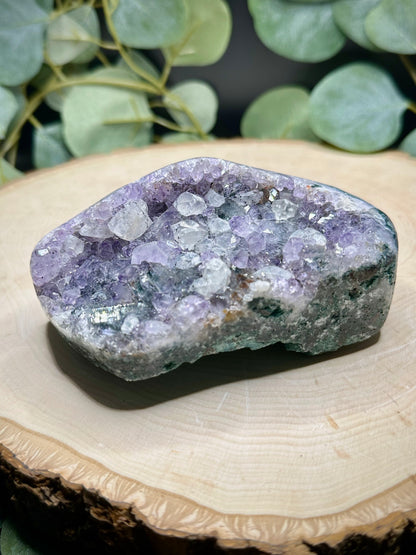 Brazilian Agate Amethyst Clusters