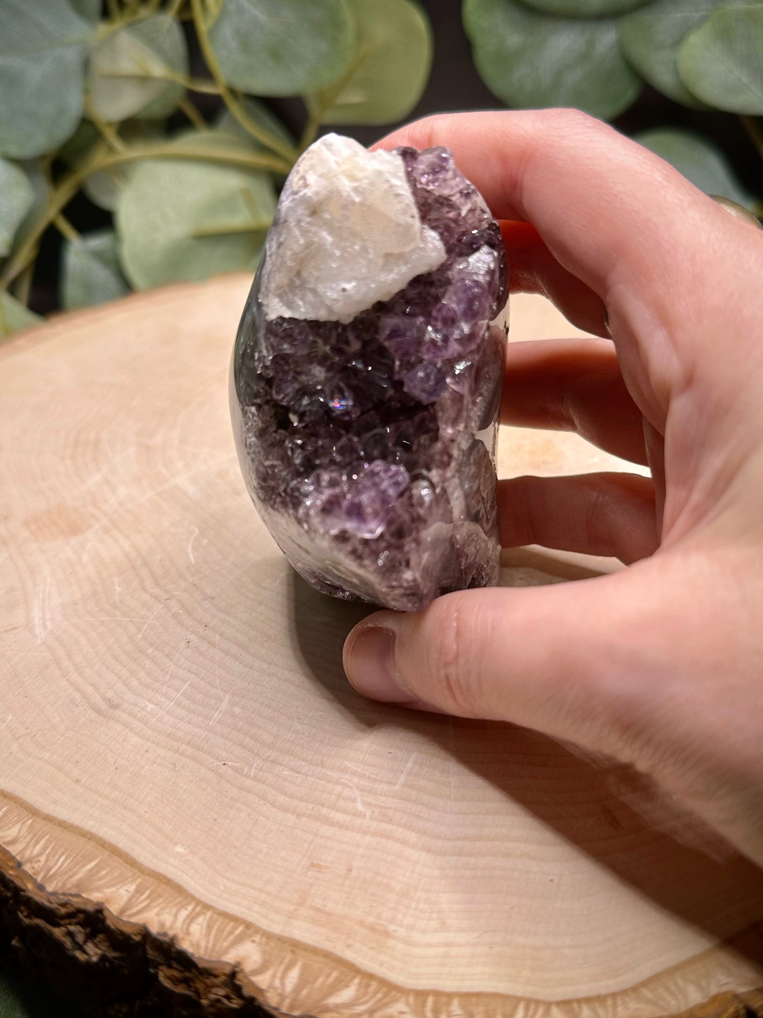 Brazilian Agate Amethyst Clusters