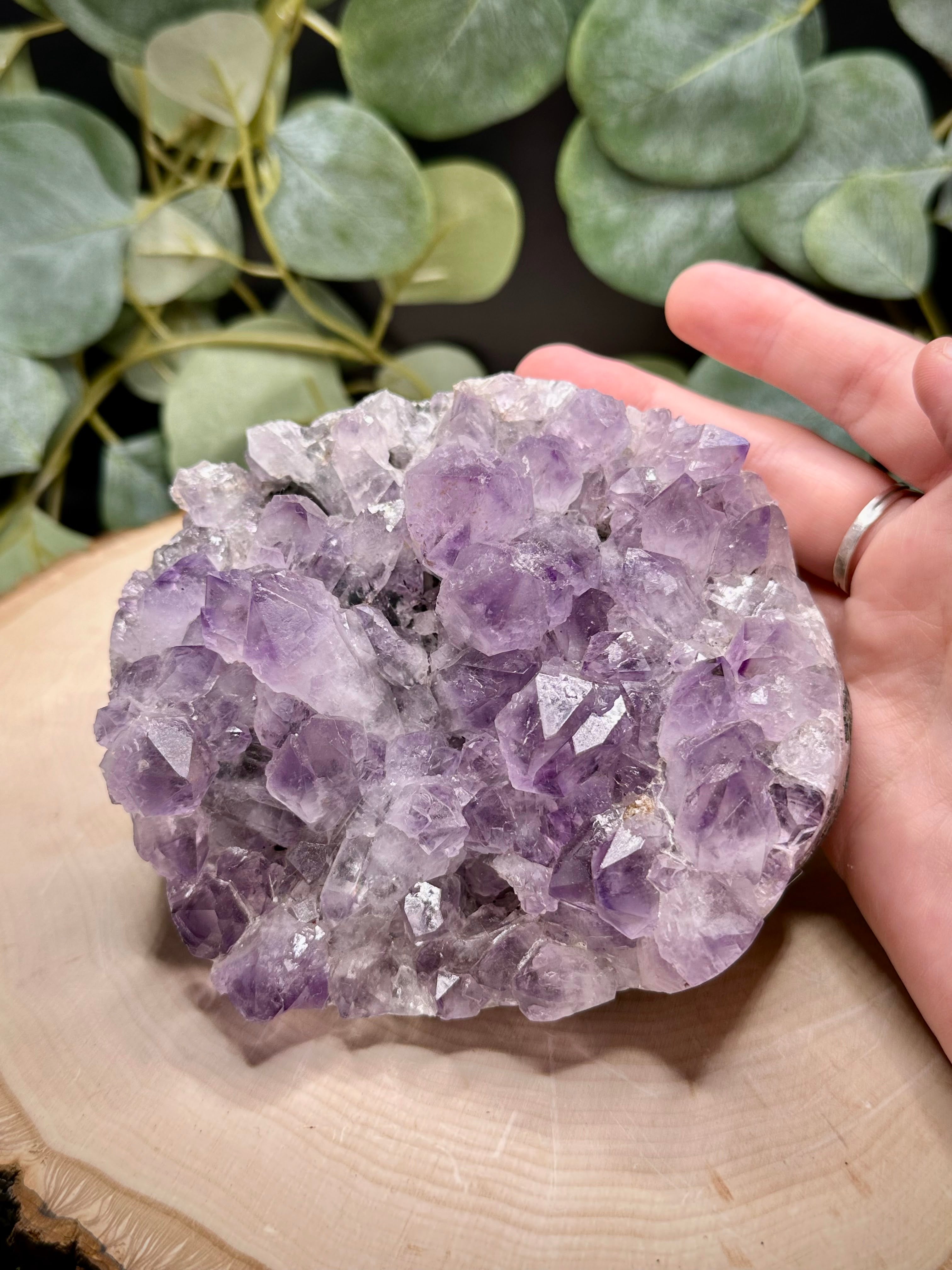 Brazilian Agate Amethyst Clusters