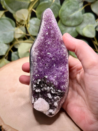 Brazilian Agate Amethyst Clusters