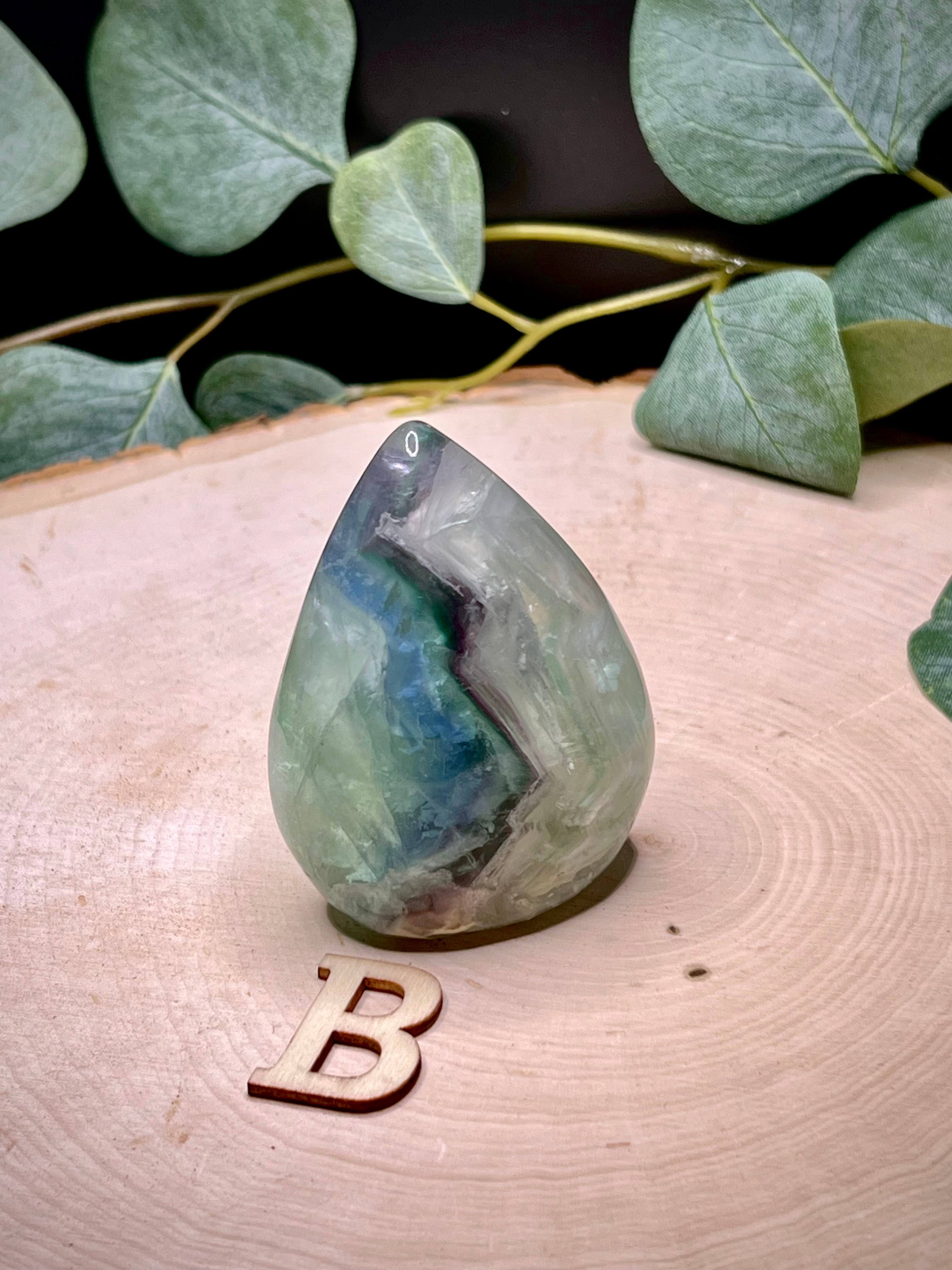 Rainbow Fluorite Tear Drop Freeforms