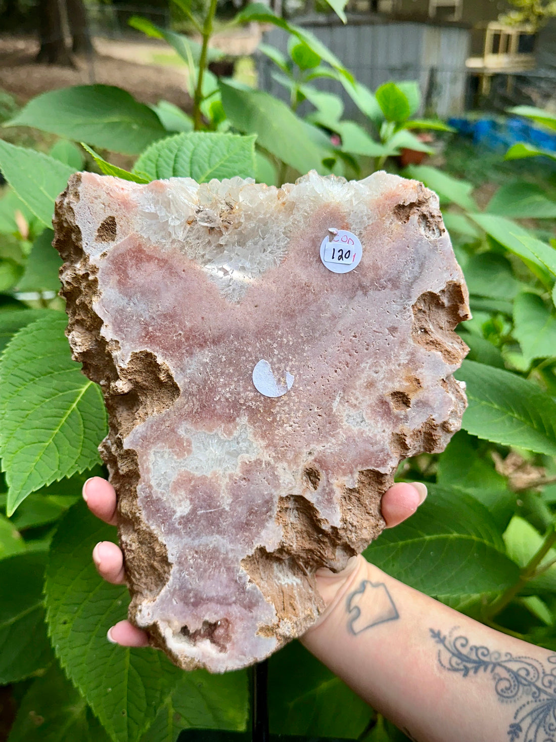 Pink Amethyst Slab on Stand 