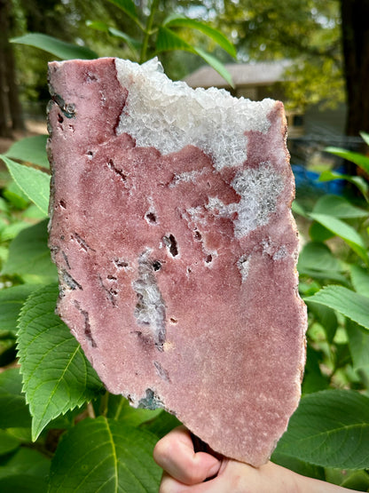 Pink Amethyst Slab on Stand 