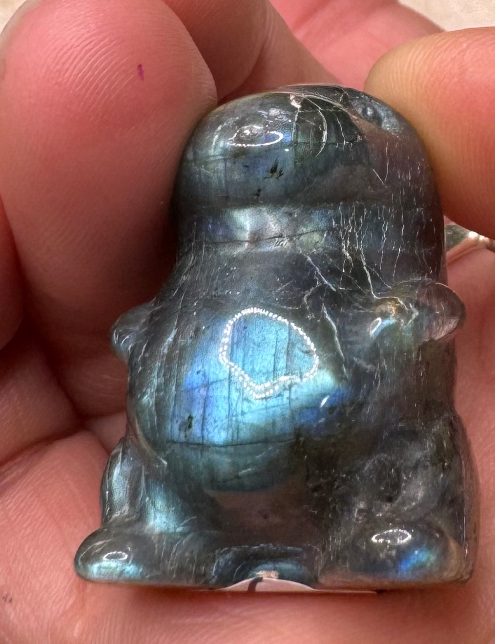 Labradorite Dinosaur Carvings