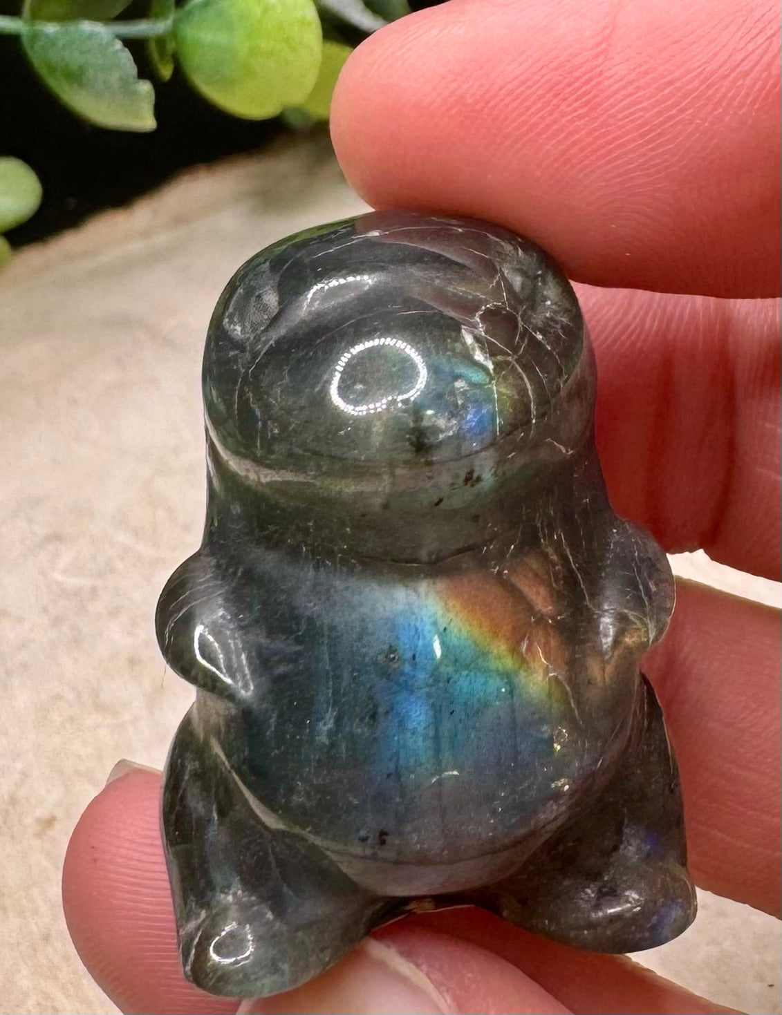 Labradorite Dinosaur Carvings