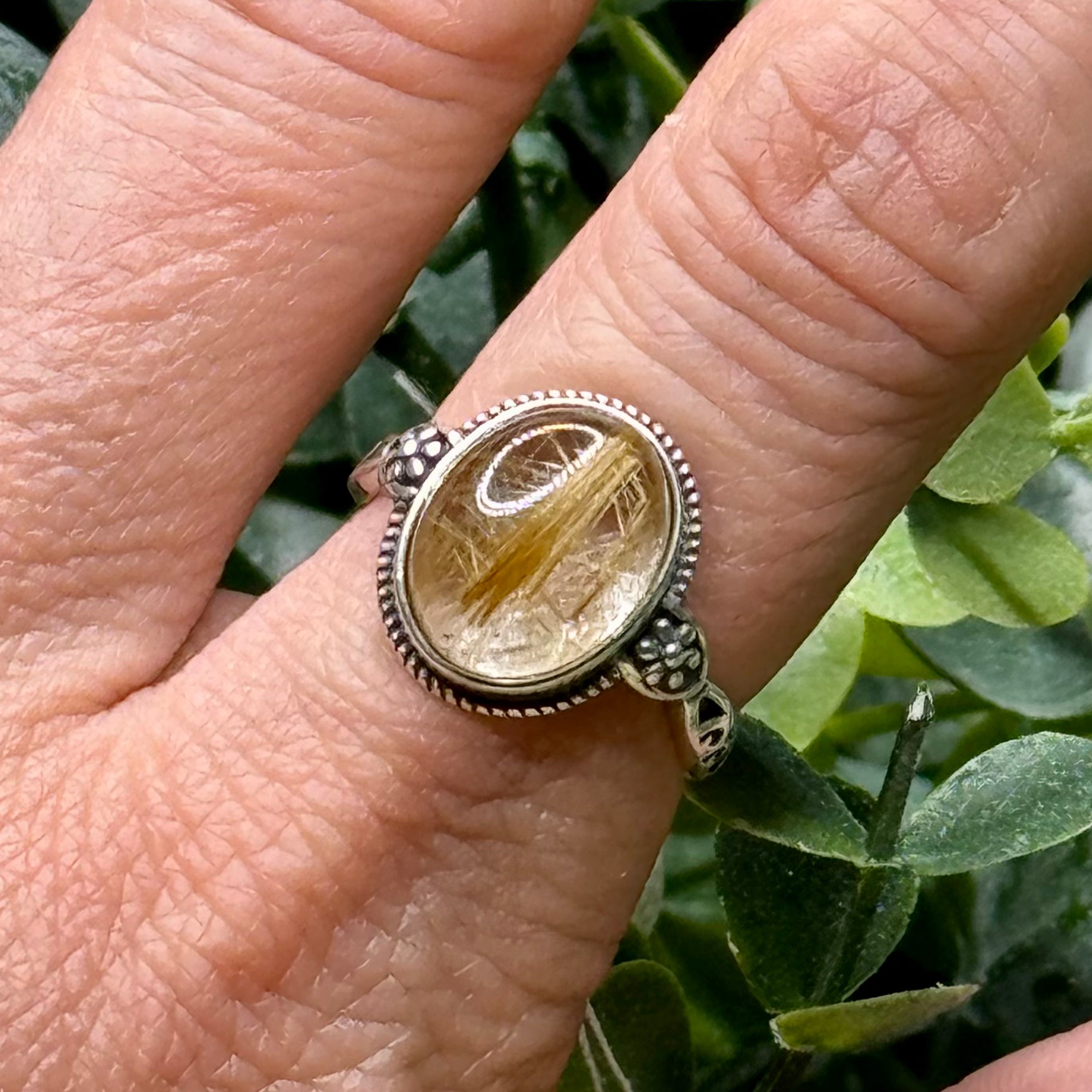 Golden Rutile Ring