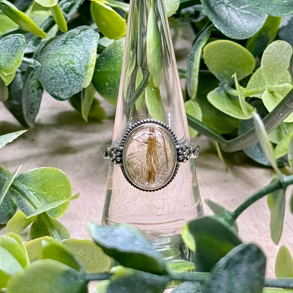 Golden Rutile Ring