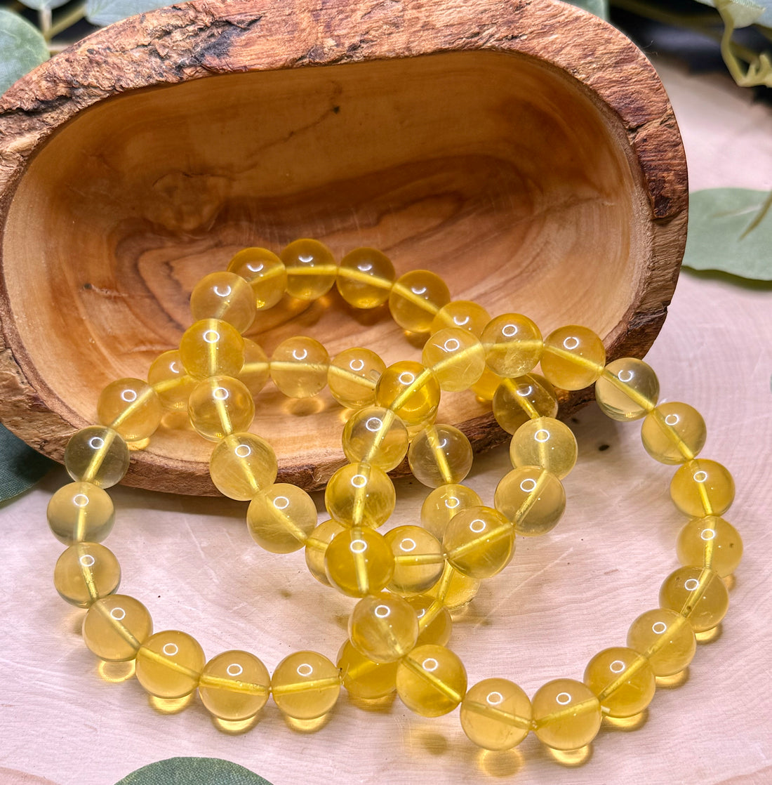 Yellow Fluorite 11mm Bracelets