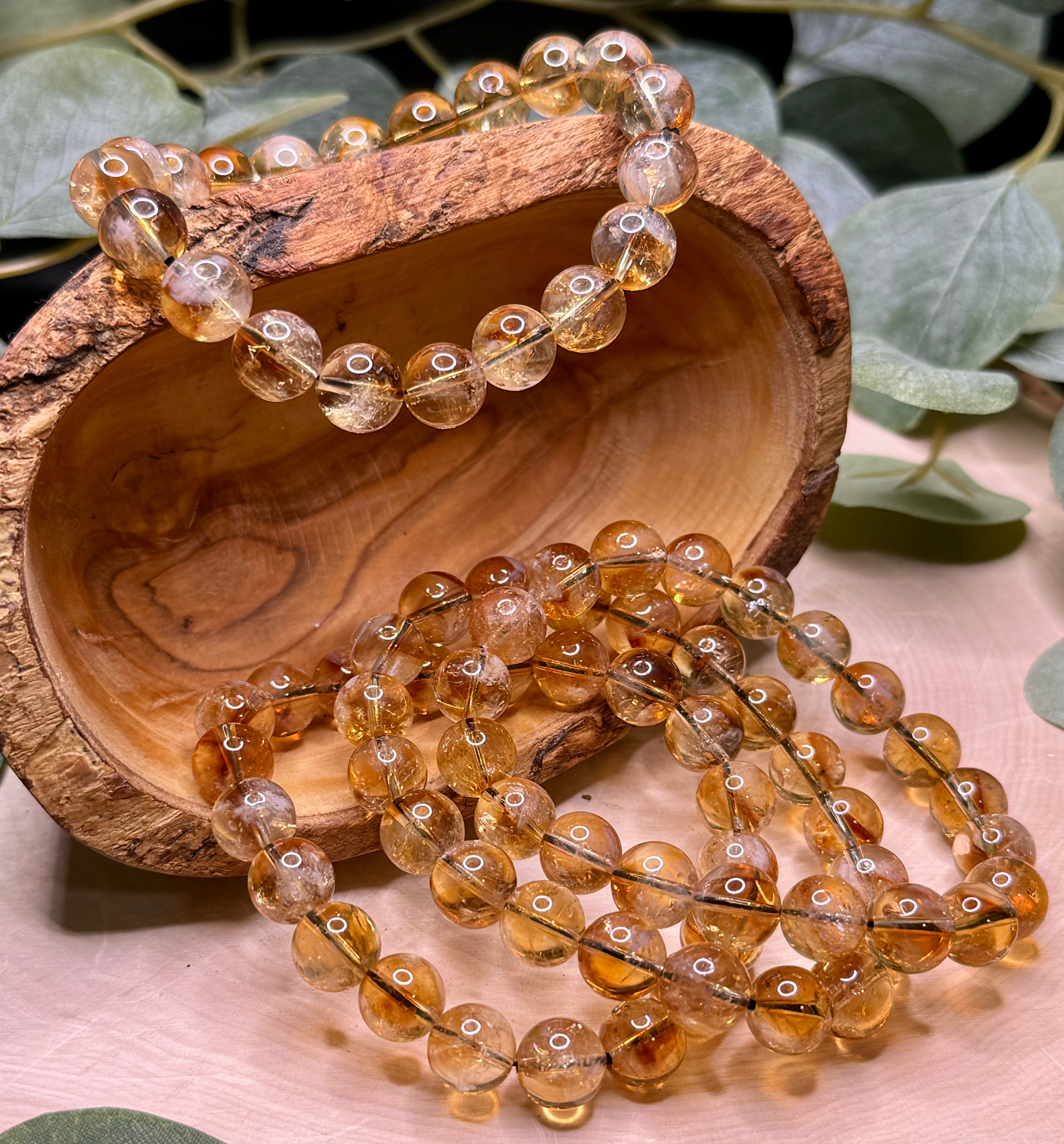 Citrine 10mm Bracelets - Still Water Crystals
