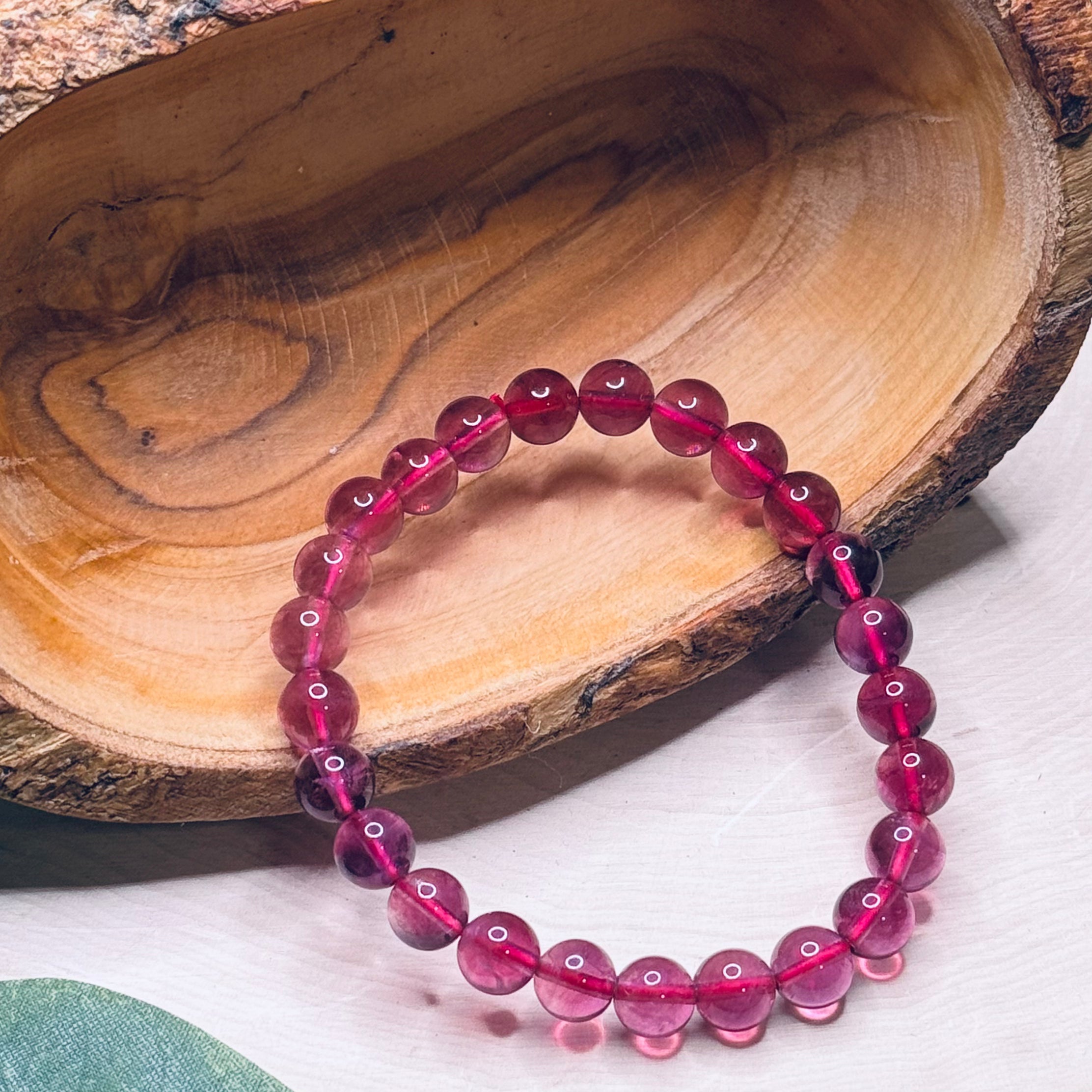 Magenta Fluorite Bracelets