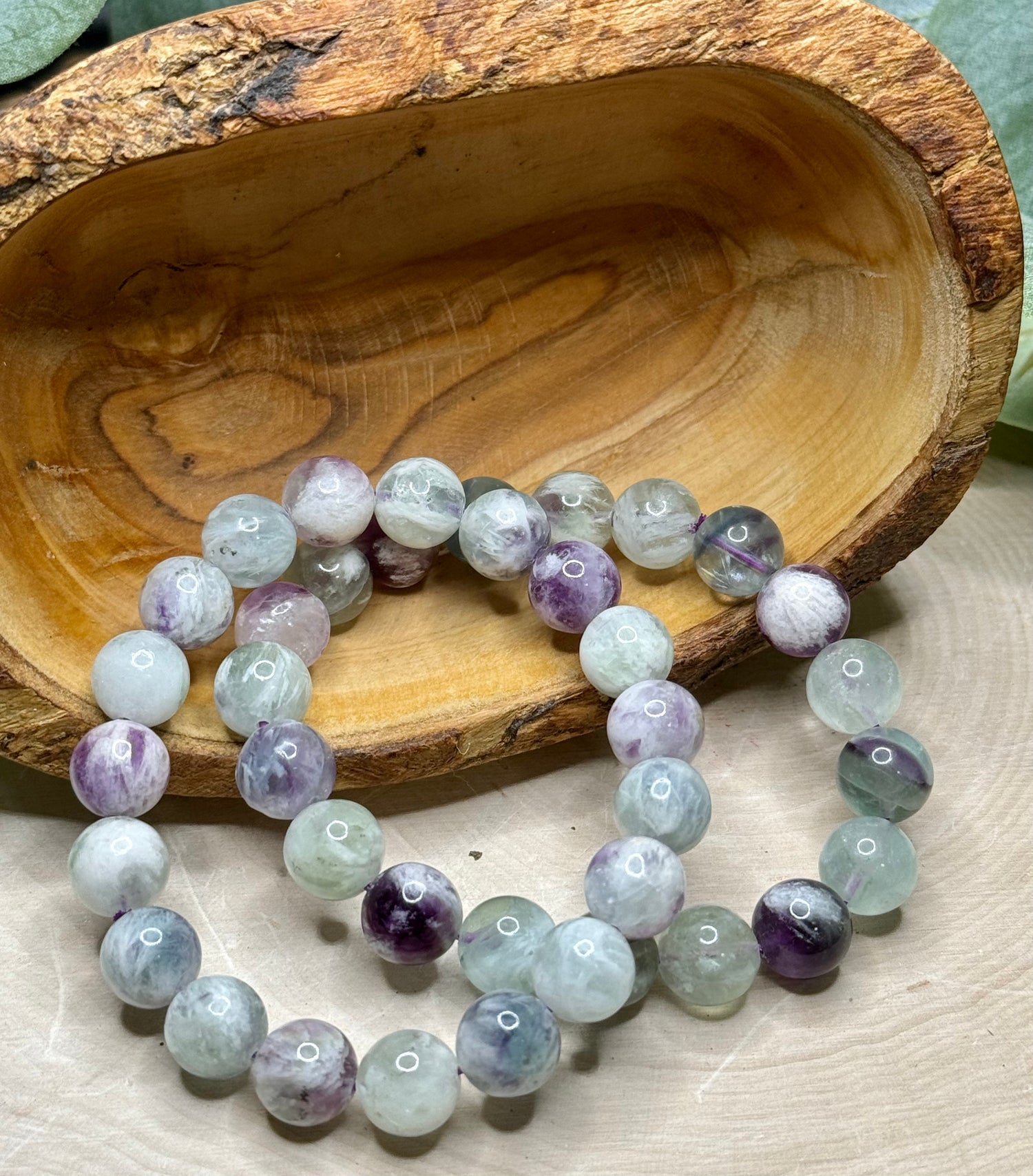 Feather Fluorite Bracelets