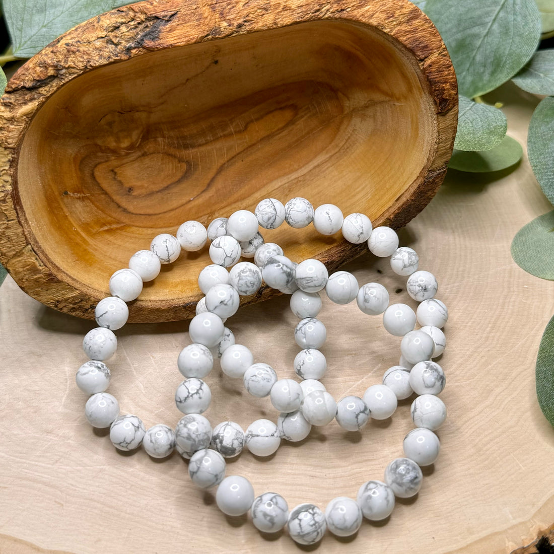 Howlite 8mm Bracelets