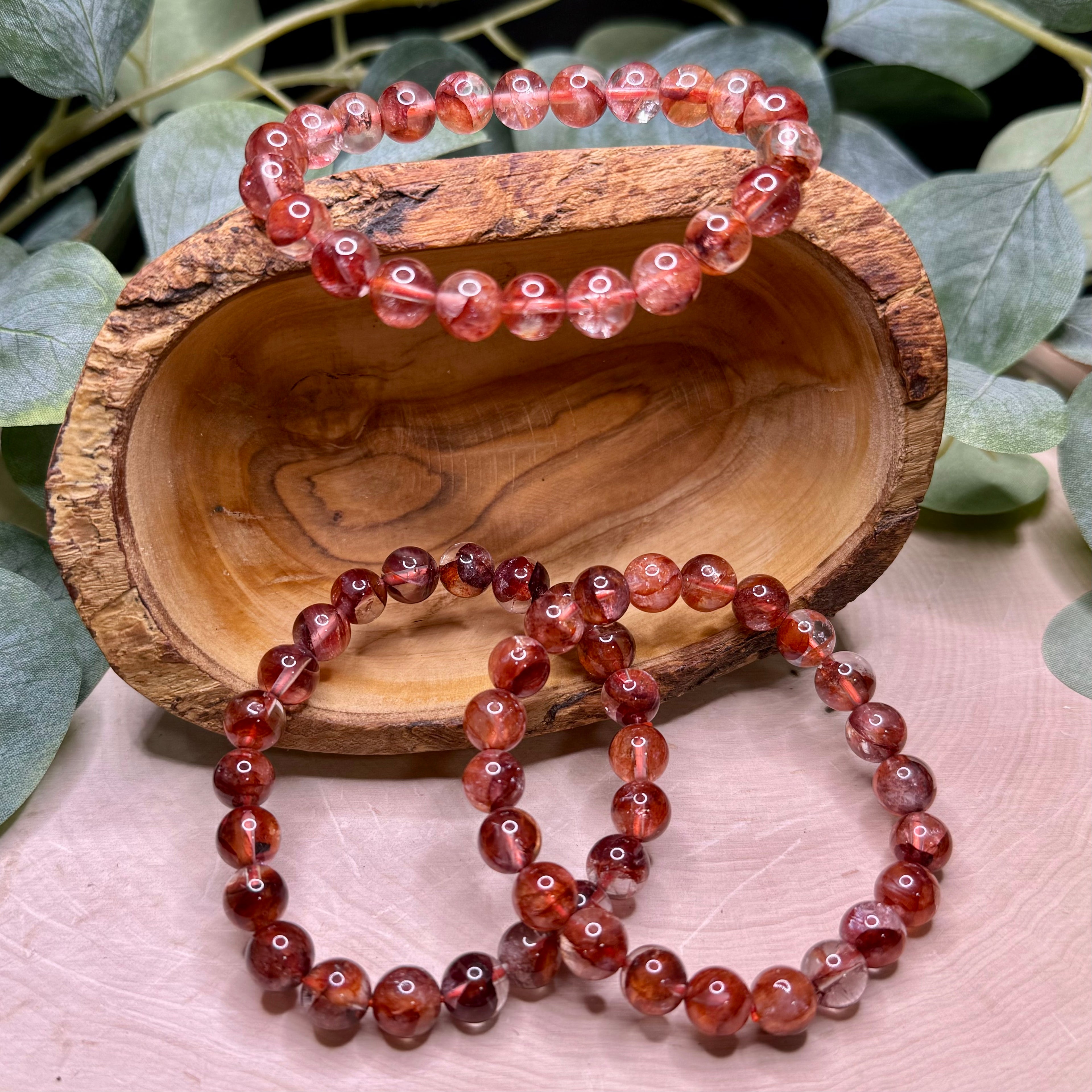 Fire Quartz 8mm Bracelets