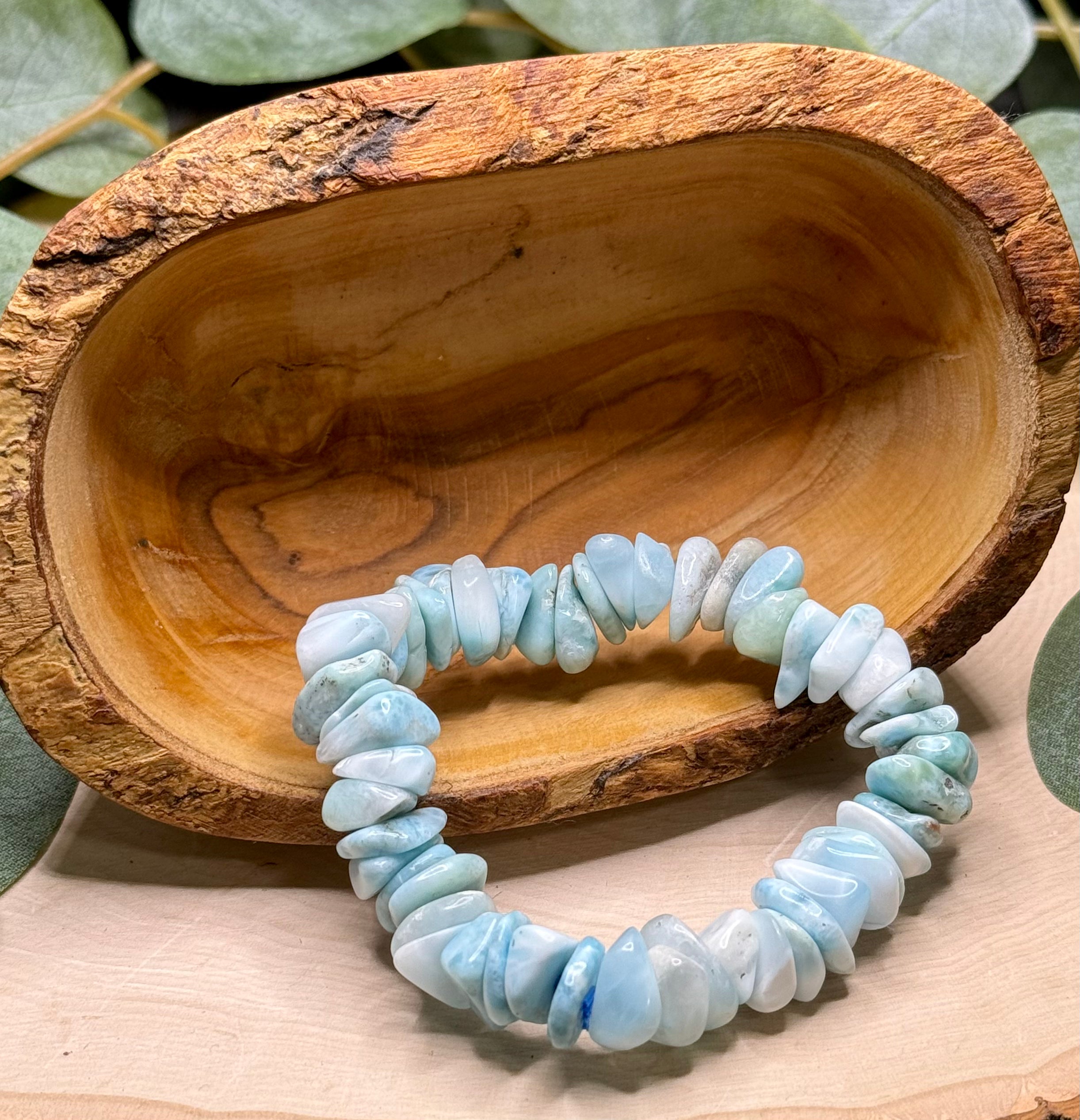 Larimar Chip Bracelets