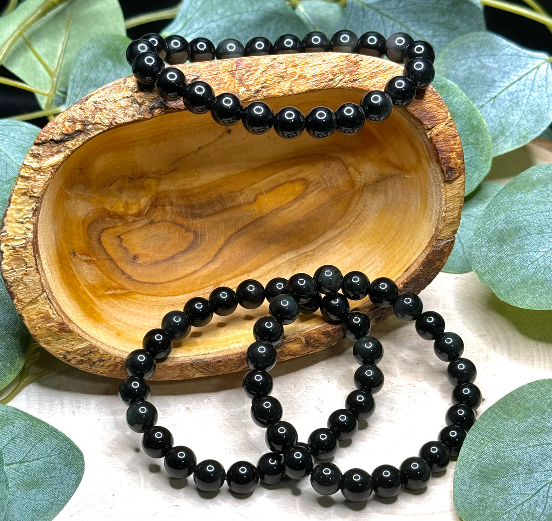 Rainbow Obsidian 8mm Bracelet