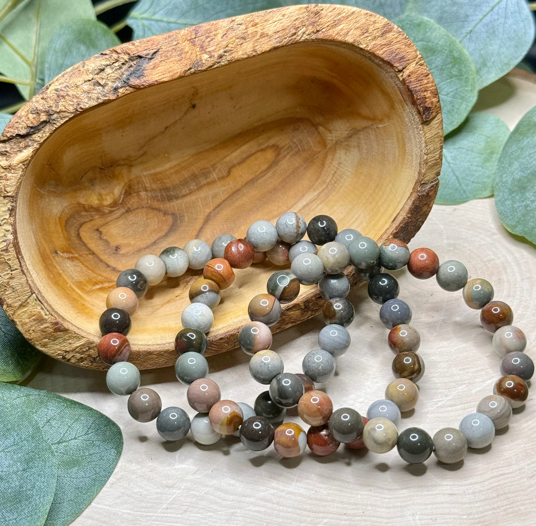 Polychrome Jasper 8mm Bracelet