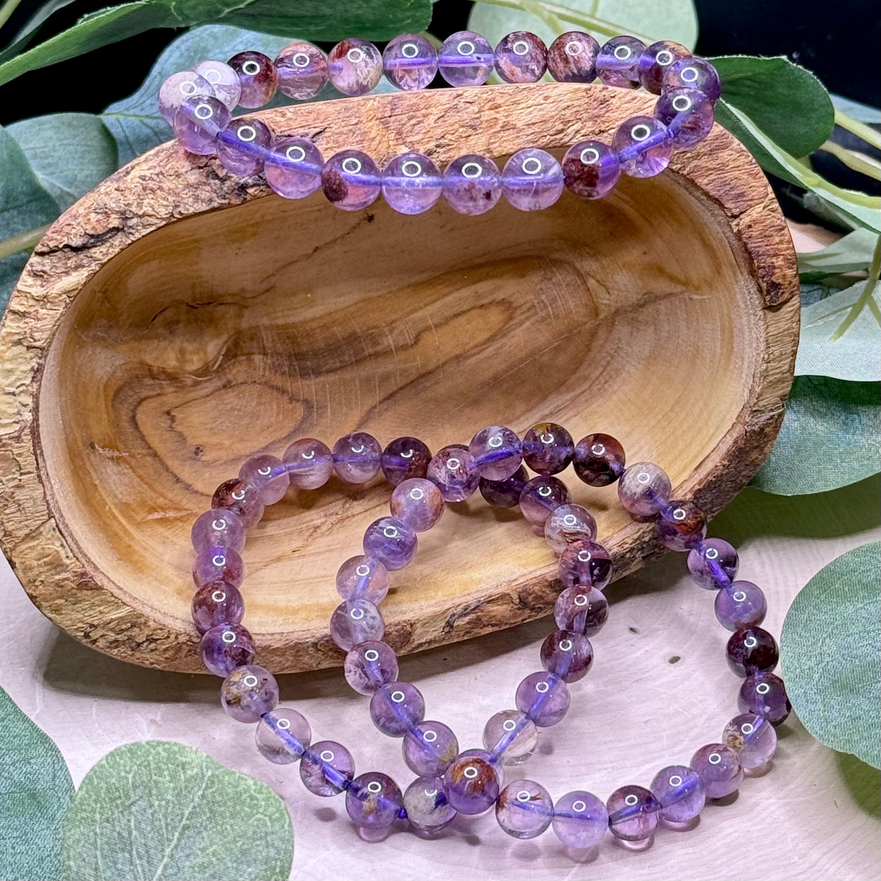 Purple Garden Quartz 8mm Bracelets