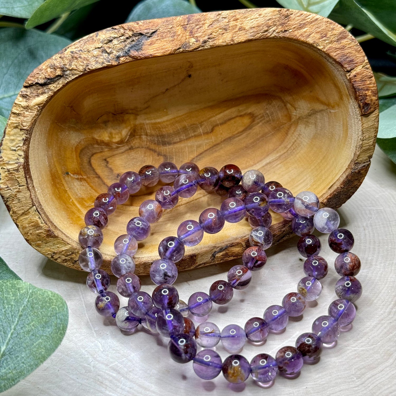 Purple Garden Quartz 8mm Bracelets