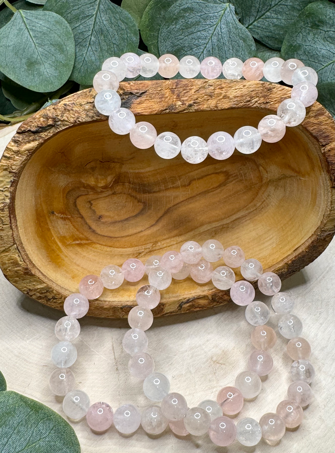 Morganite 8mm Bracelets