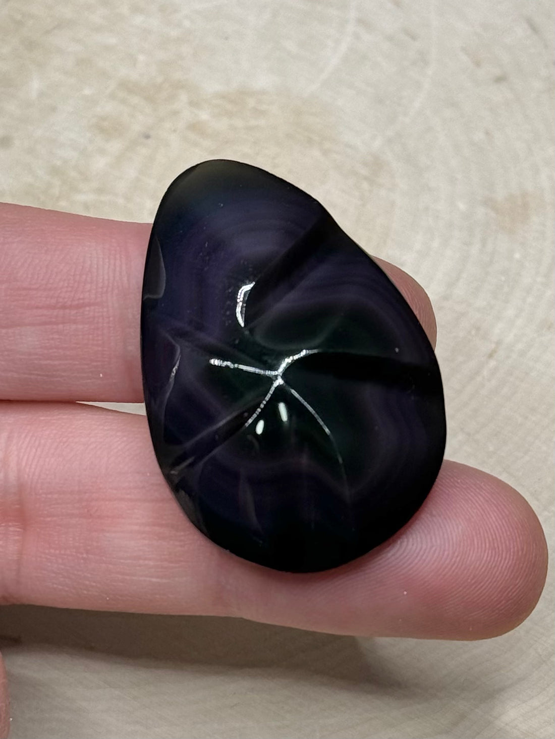 Rainbow Obsidian swirl Carvings/cabs from Mexico