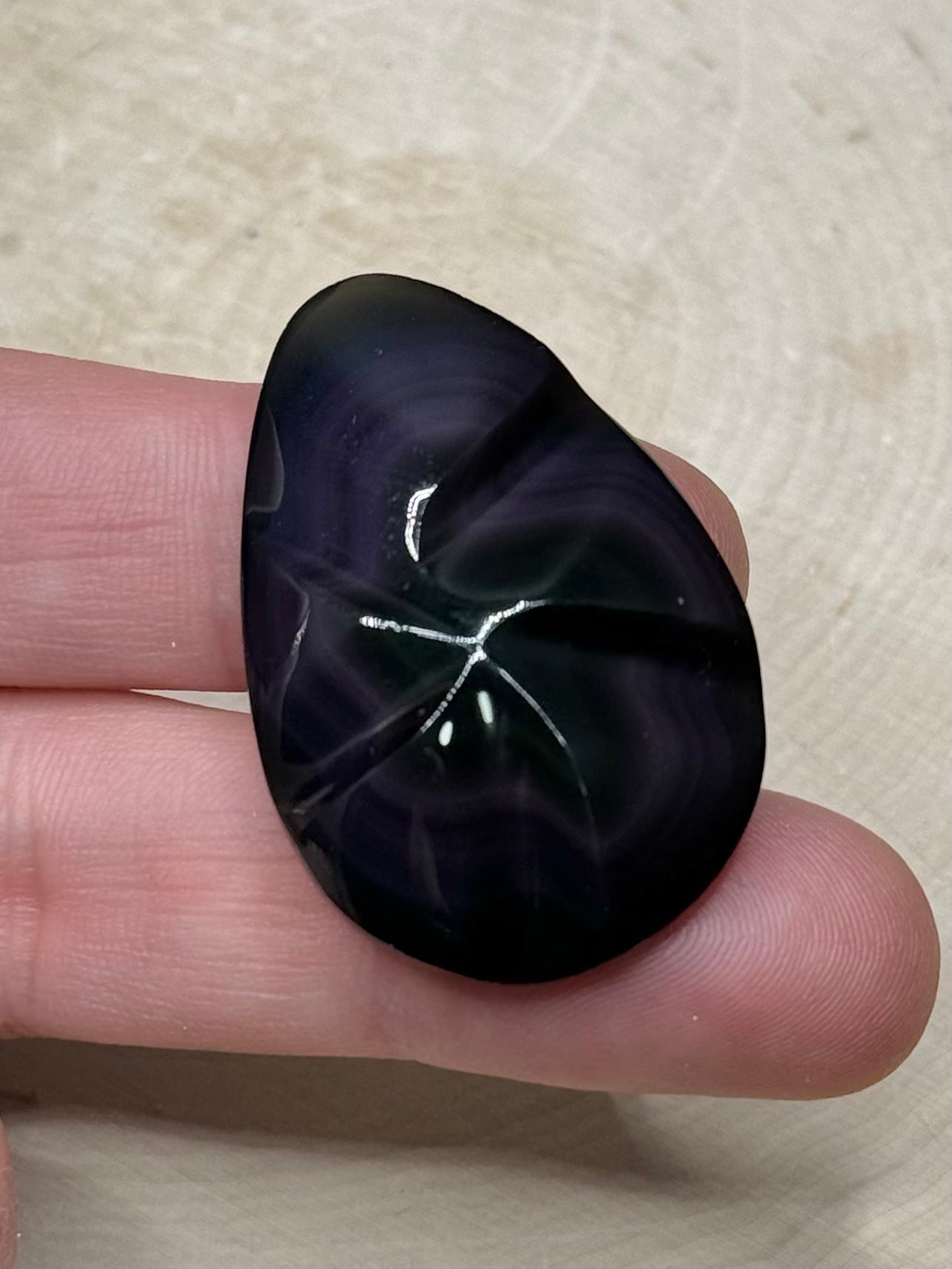 Rainbow Obsidian swirl Carvings/cabs from Mexico