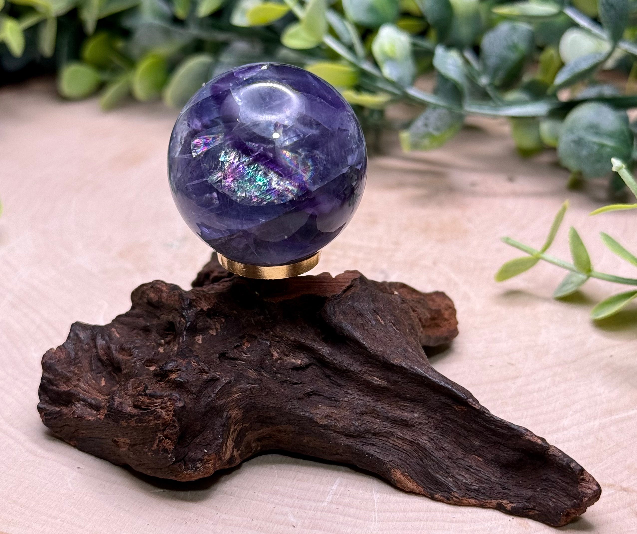 Small Rainbow Fluorite Crystal Spheres | Natural Fluorite Sphere Collection