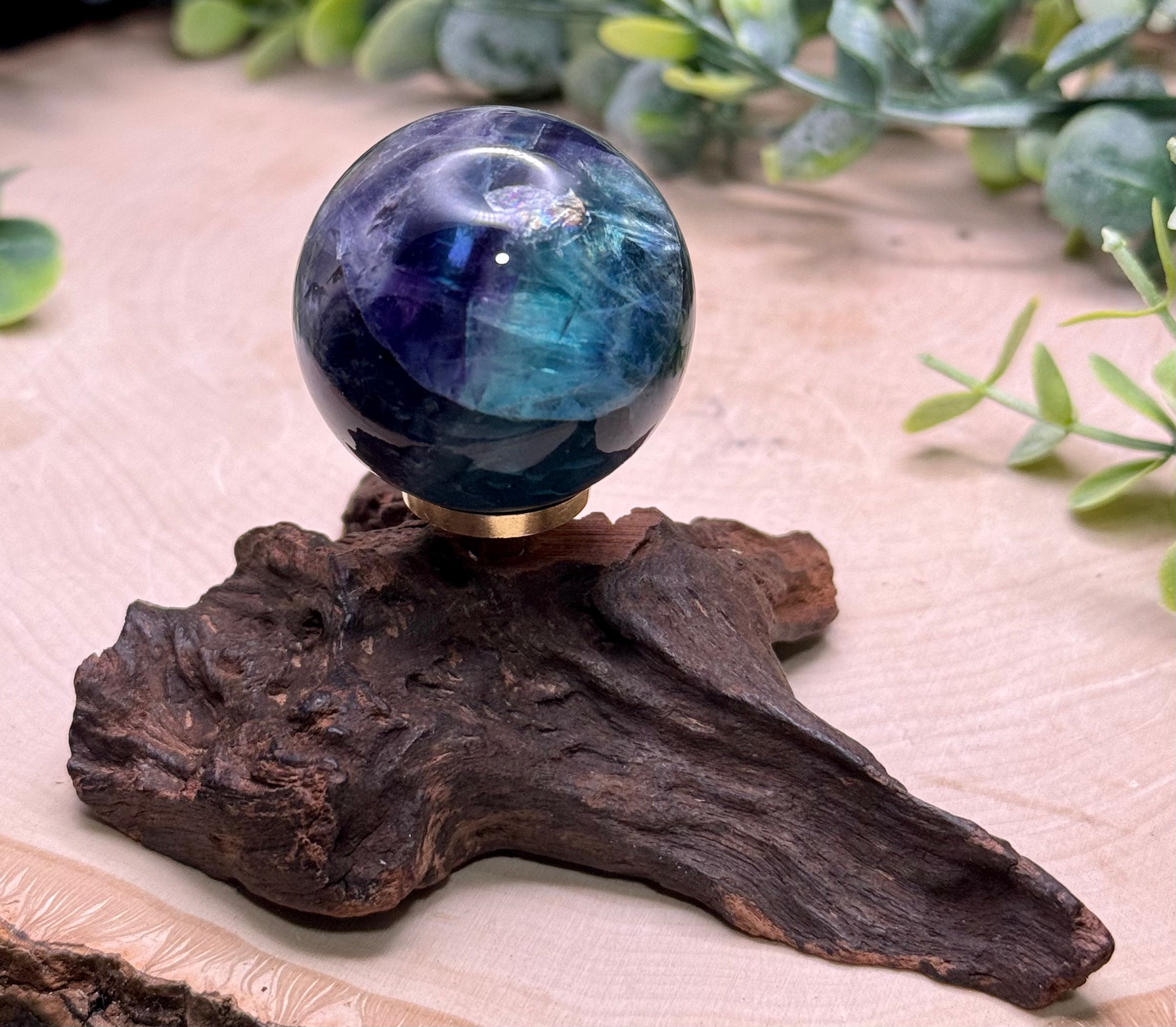 Small Rainbow Fluorite Crystal Spheres | Natural Fluorite Sphere Collection