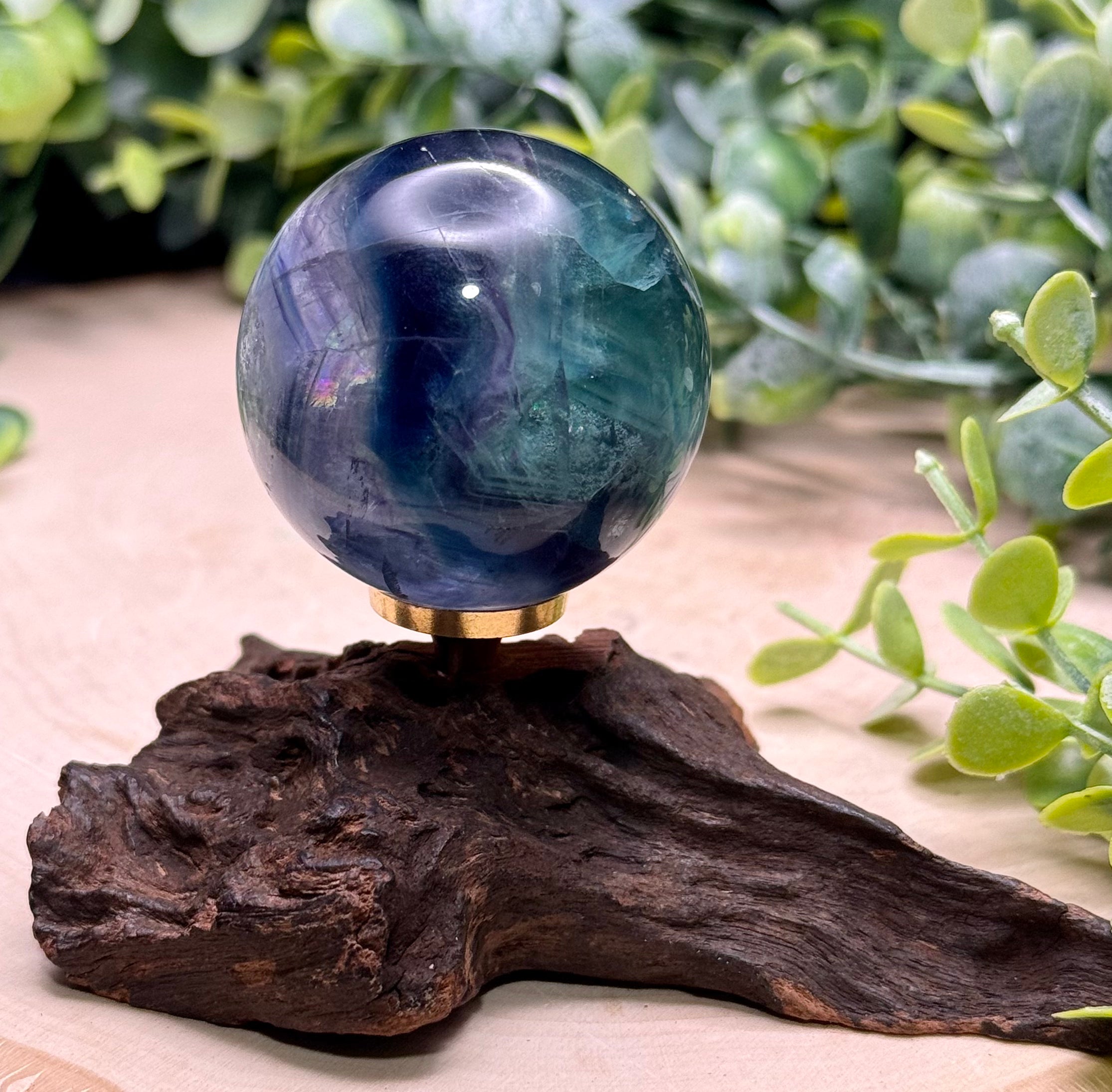 Small Rainbow Fluorite Crystal Spheres | Natural Fluorite Sphere Collection