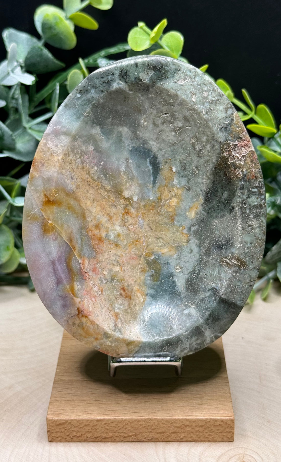 Sea Jasper Oval Bowl