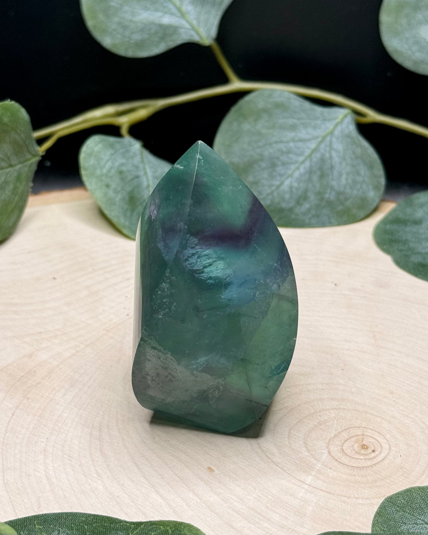 Mini Fluorite Flame Carvings