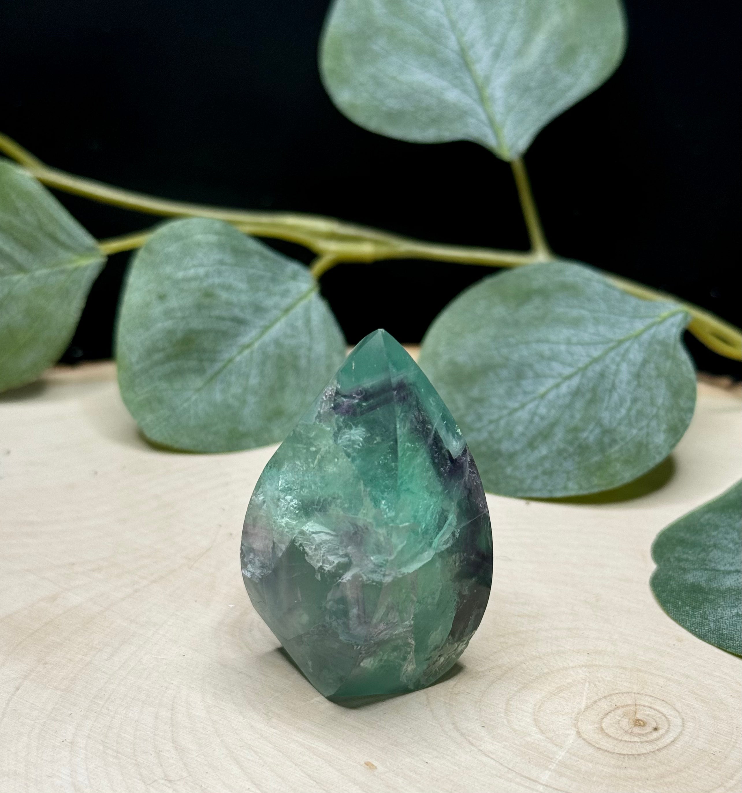 Mini Fluorite Flame Carvings