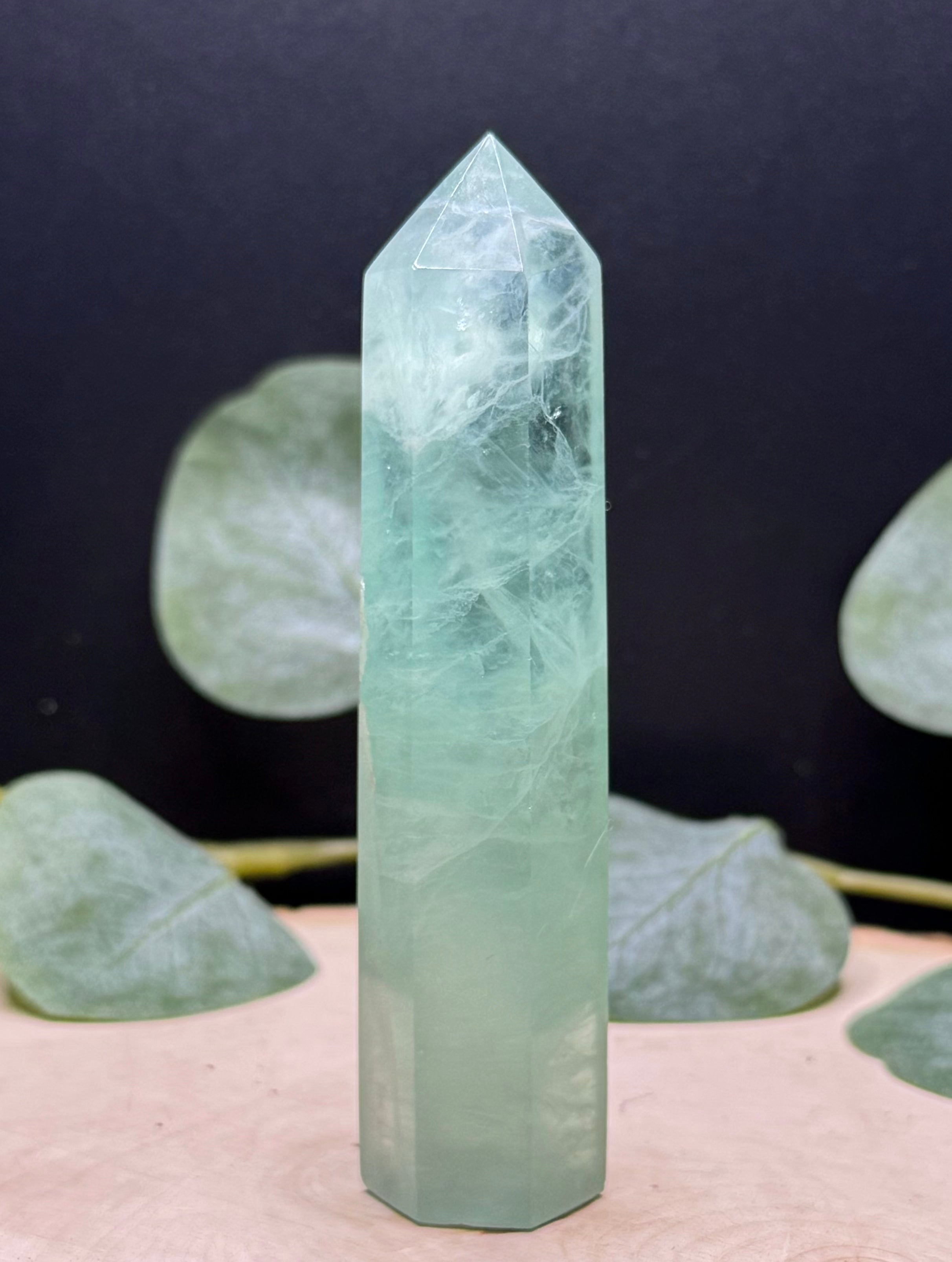 Baja Fluorite Points | Natural Green Fluorite Towers | Polished Fluorite Crystals