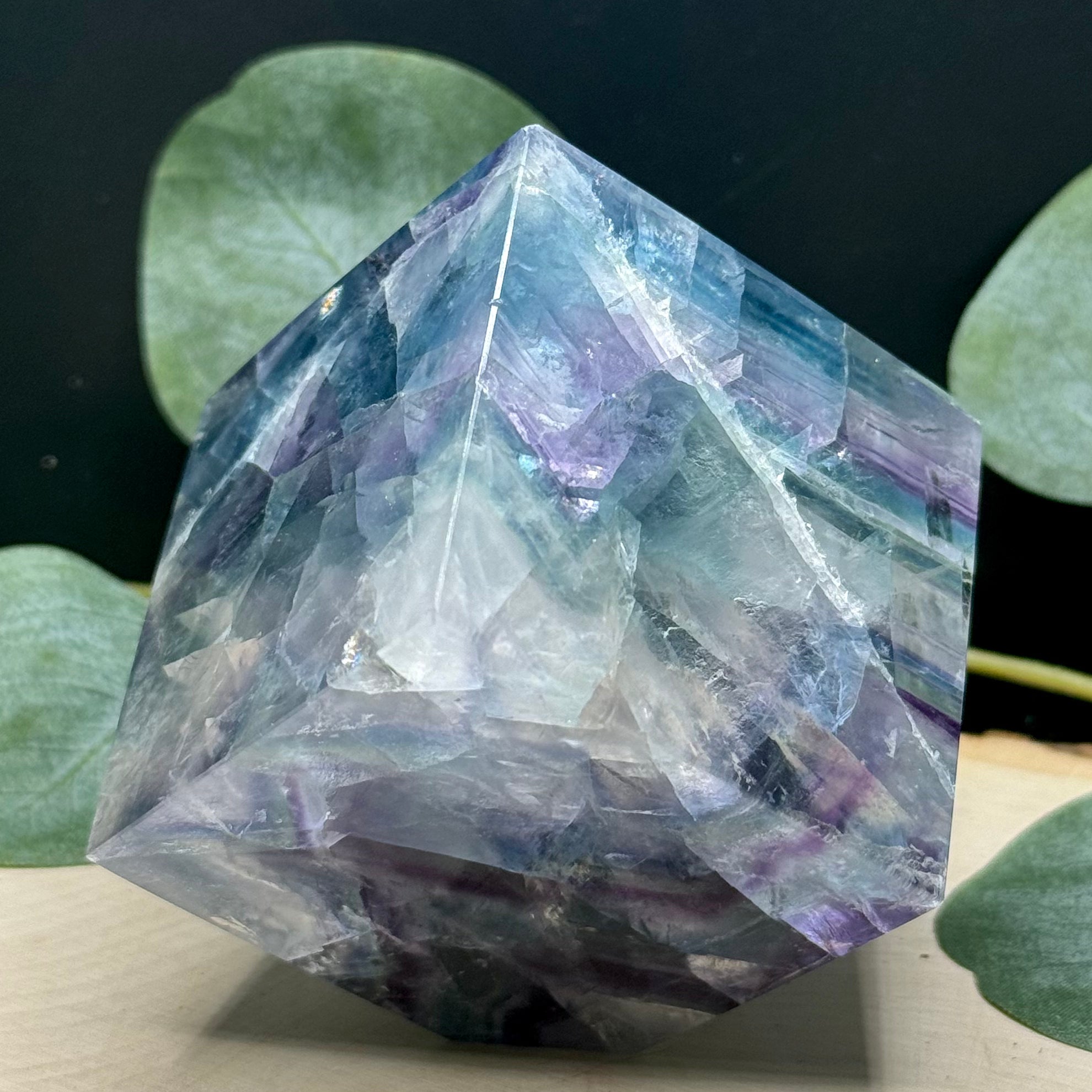 Rainbow Fluorite Cubes