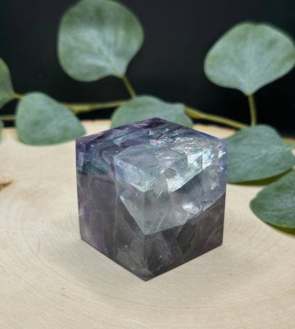 Rainbow Fluorite Cubes