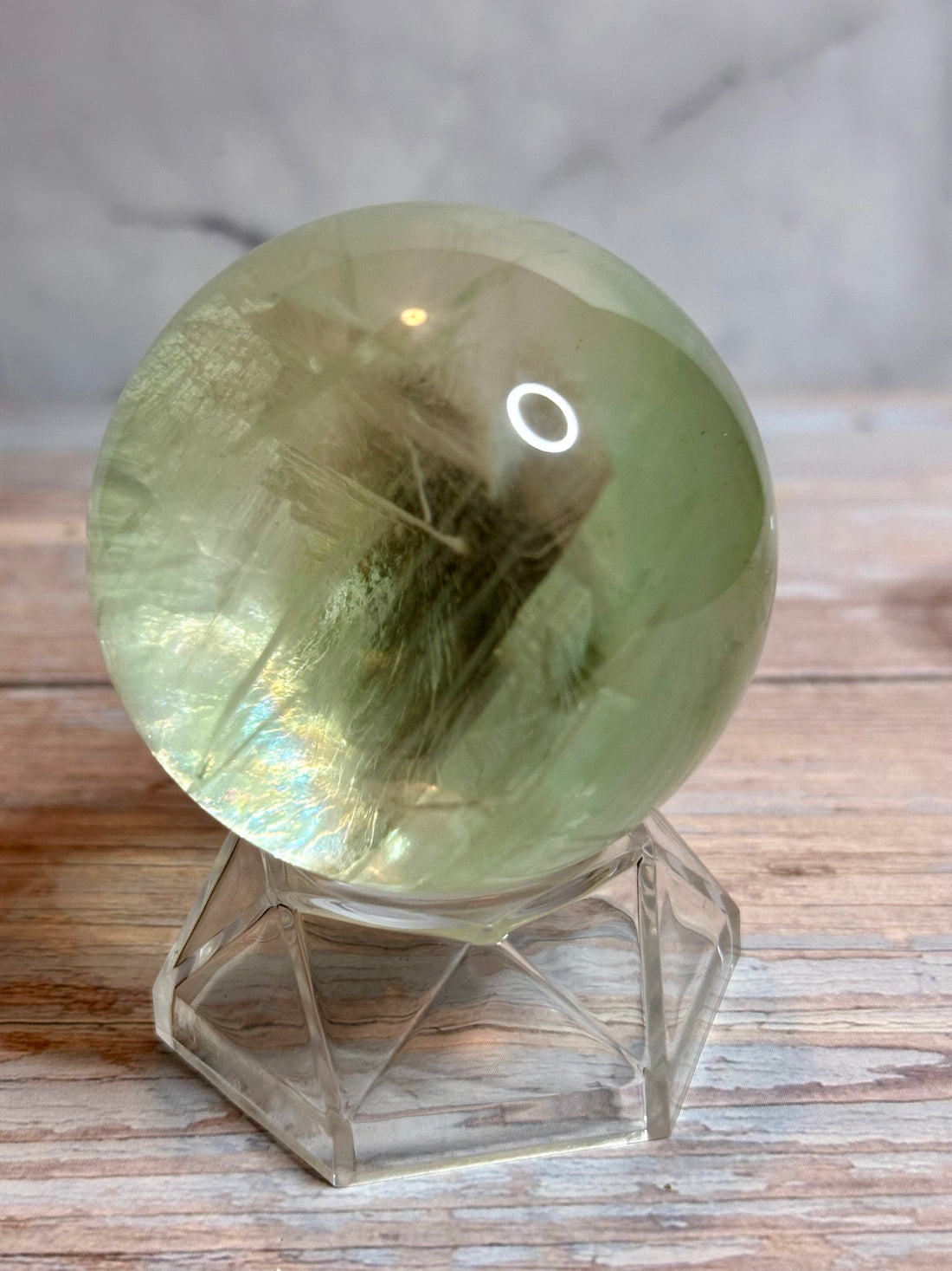 Green Fluorite Spheres