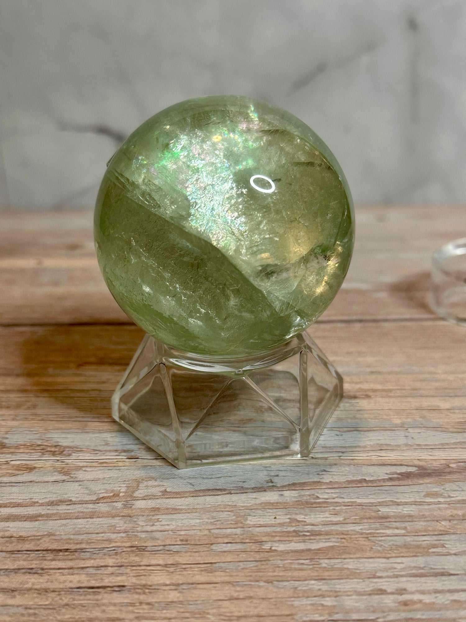 Green Fluorite Spheres