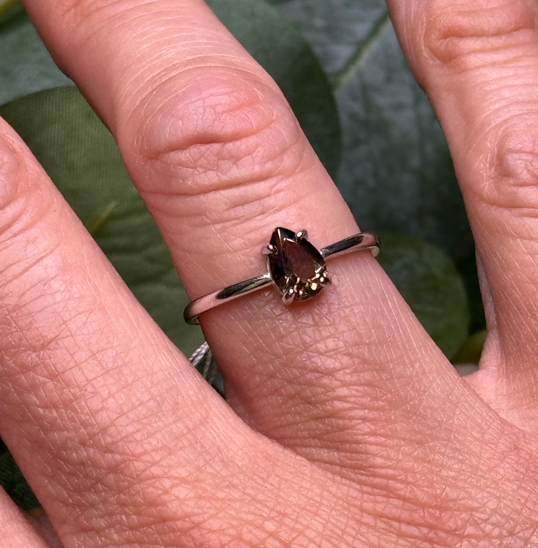 Smoky Quartz Sterling Silver Ring