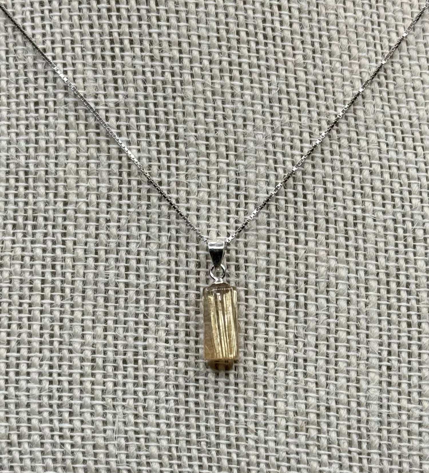 Rutile Sterling Silver Pendant