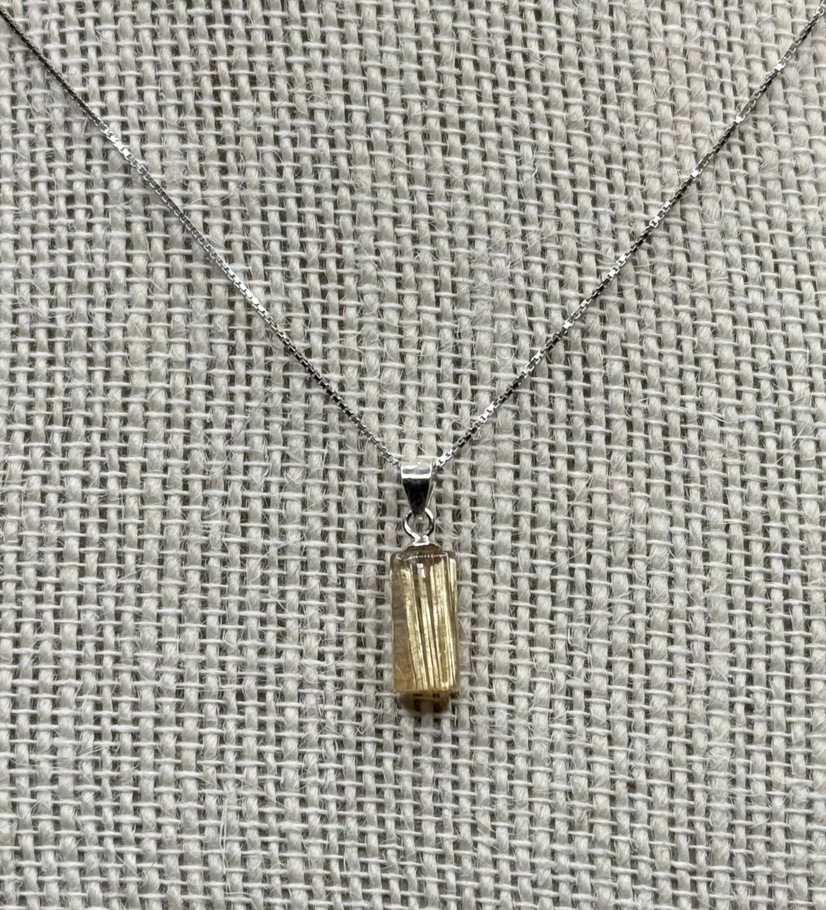 Rutile Sterling Silver Pendant