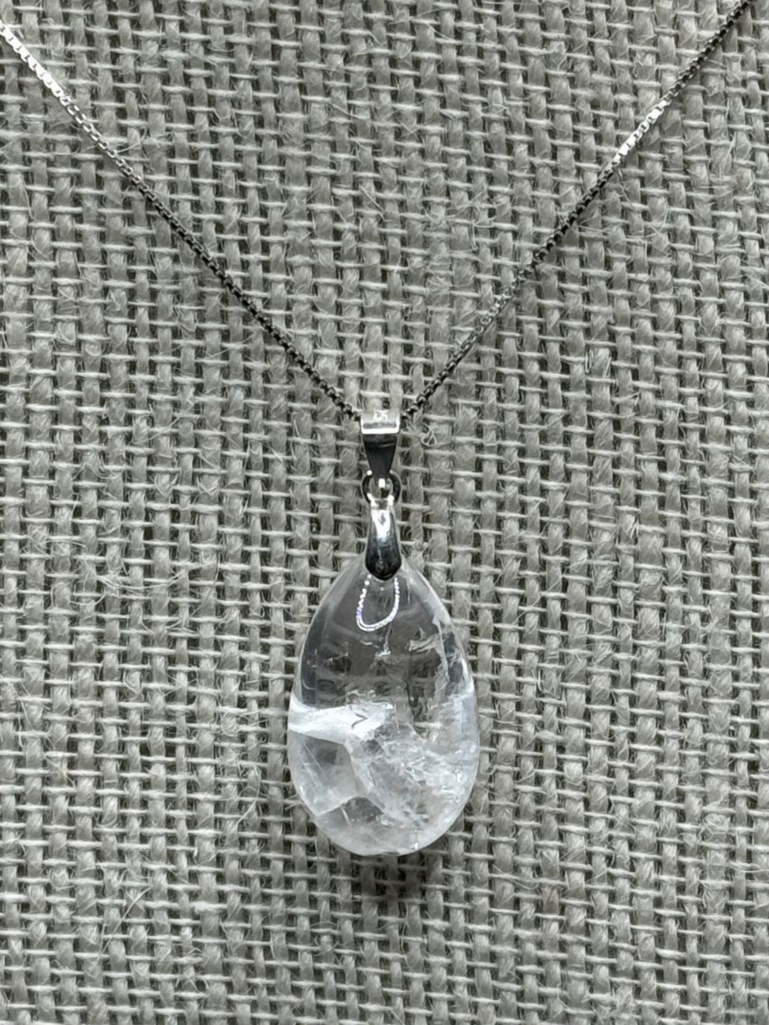 Quartz In Quartz Sterling Silver Pendant