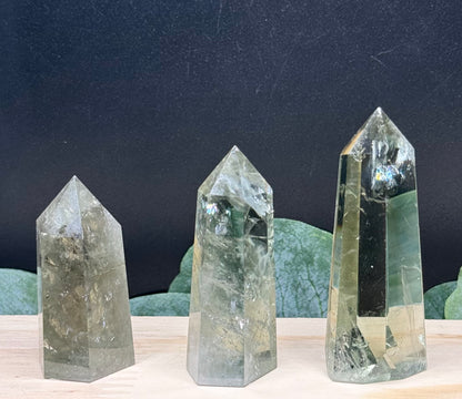 Prasiolite points