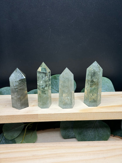 Prasiolite points