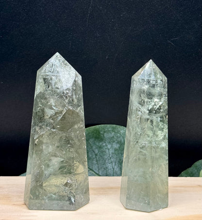 Prasiolite points