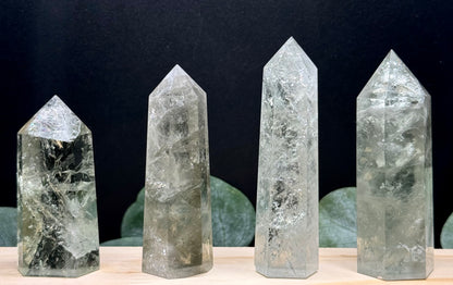 Prasiolite points