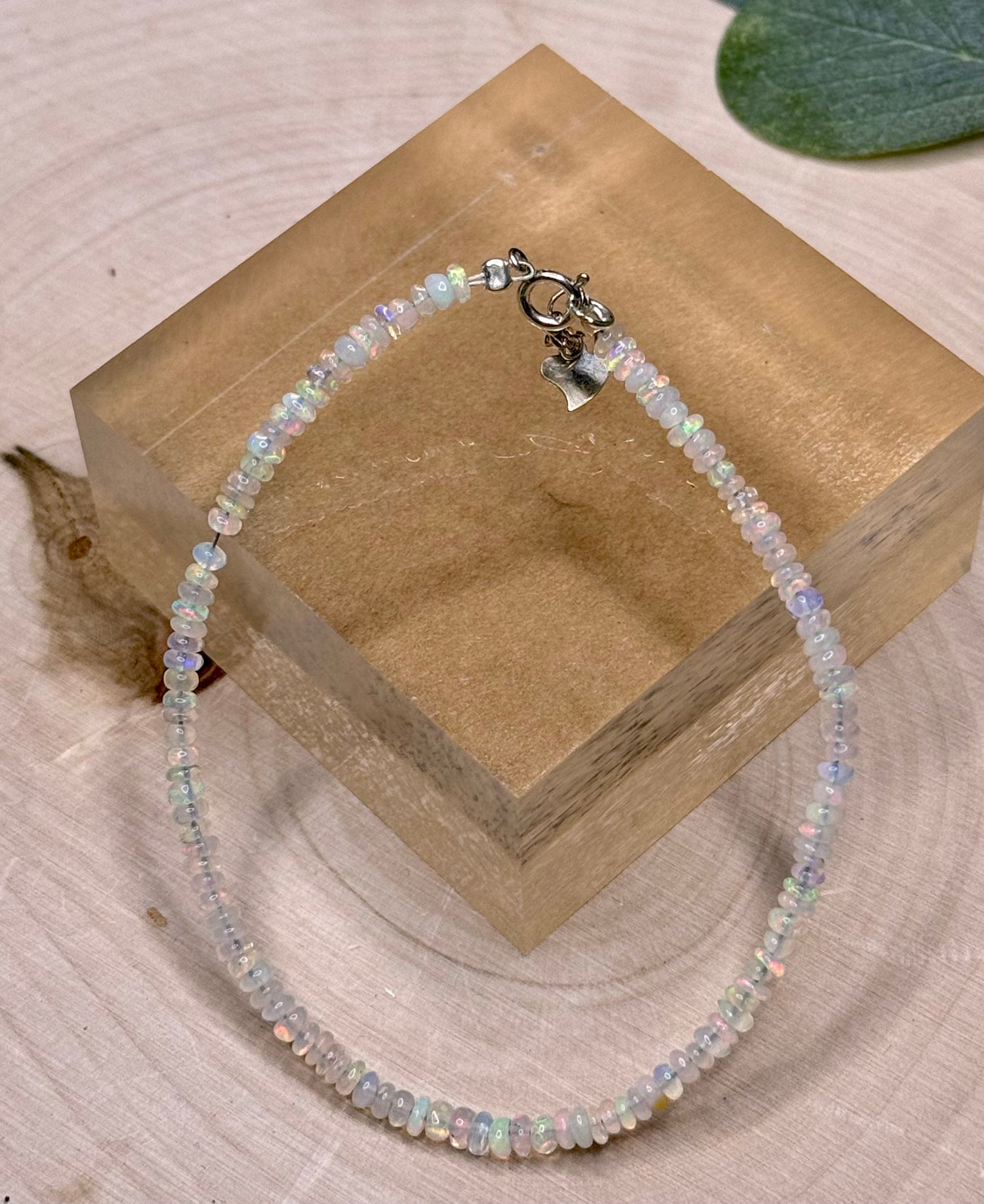 Opal Bracelet Sterling Silver Clasp