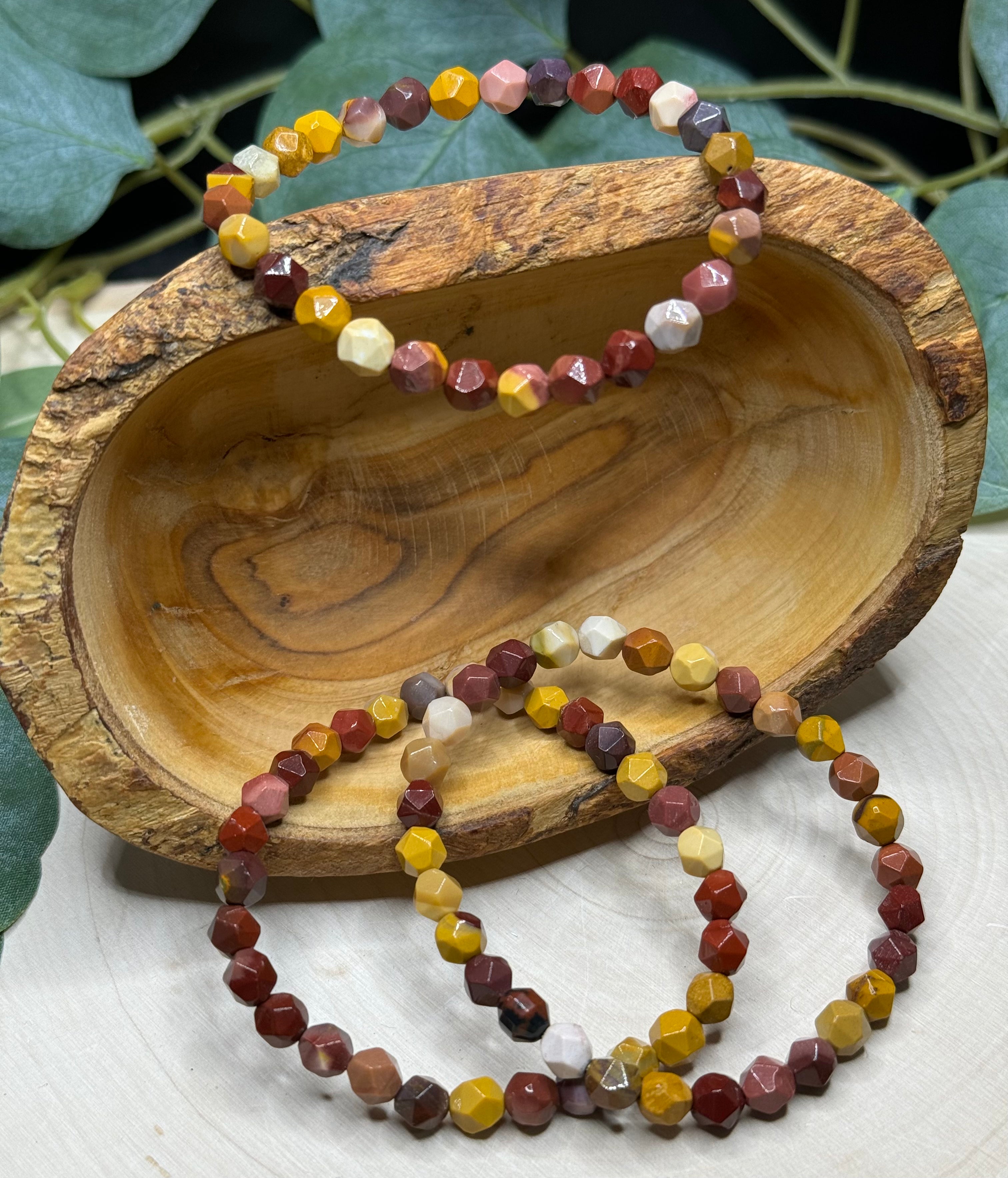 Faceted Mookaite Bracelets