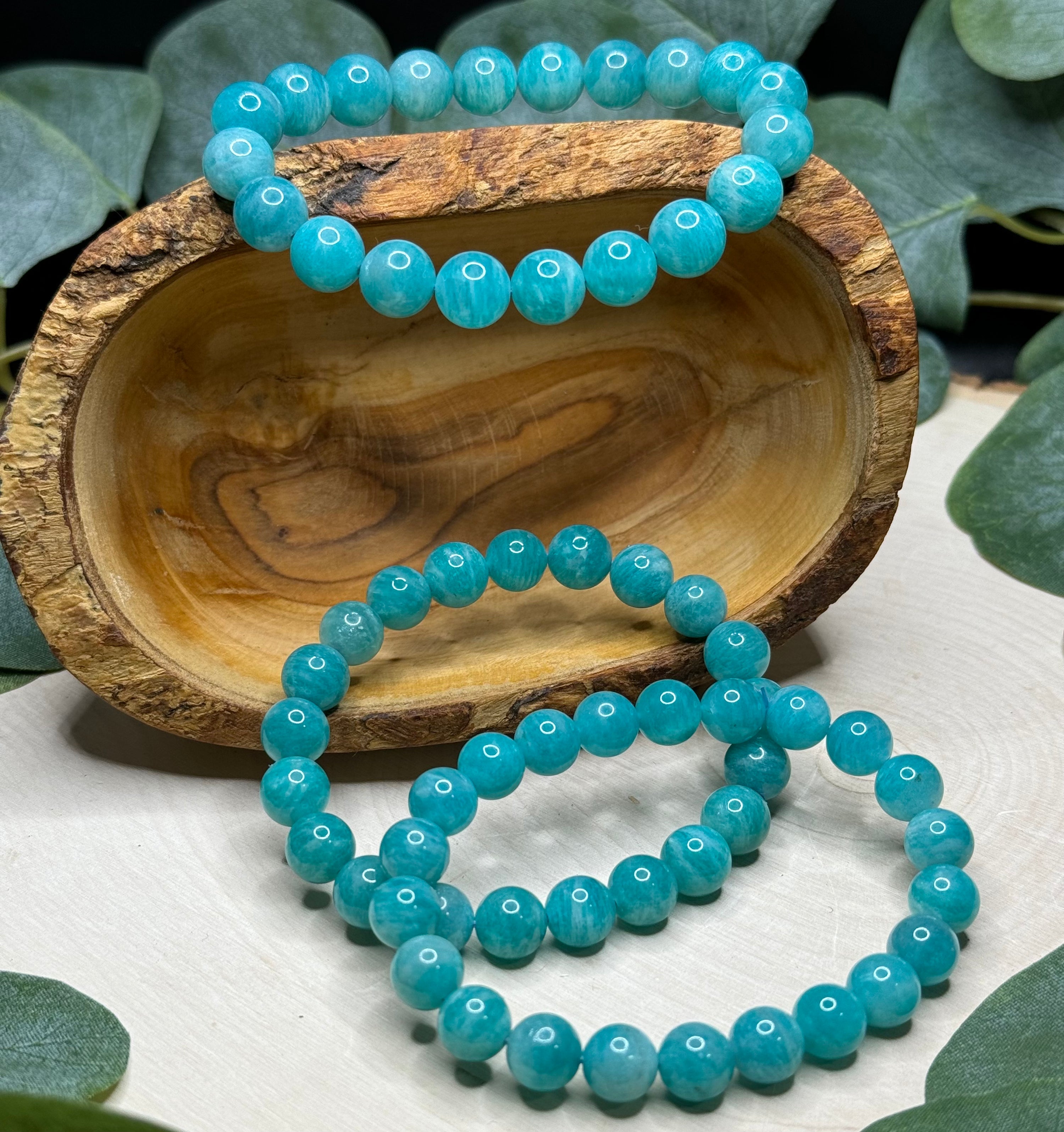 Amazonite Stretch Bracelet 9mm